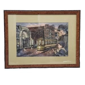 Framed Giclee Print Opening Night at the Hippodrome Signed 6/500 Kenny Cramer